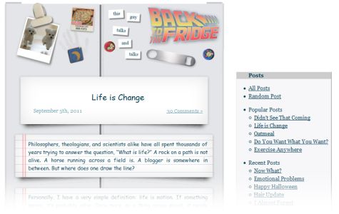 screenshot of version 5 of the web site