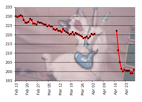 Weight loss graph